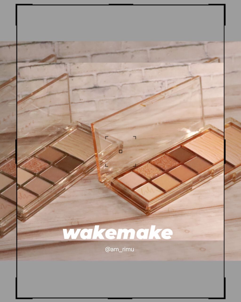 ミックスブラーリングアイパレット/wakemake/マルチパレットを使ったクチコミ（1枚目）