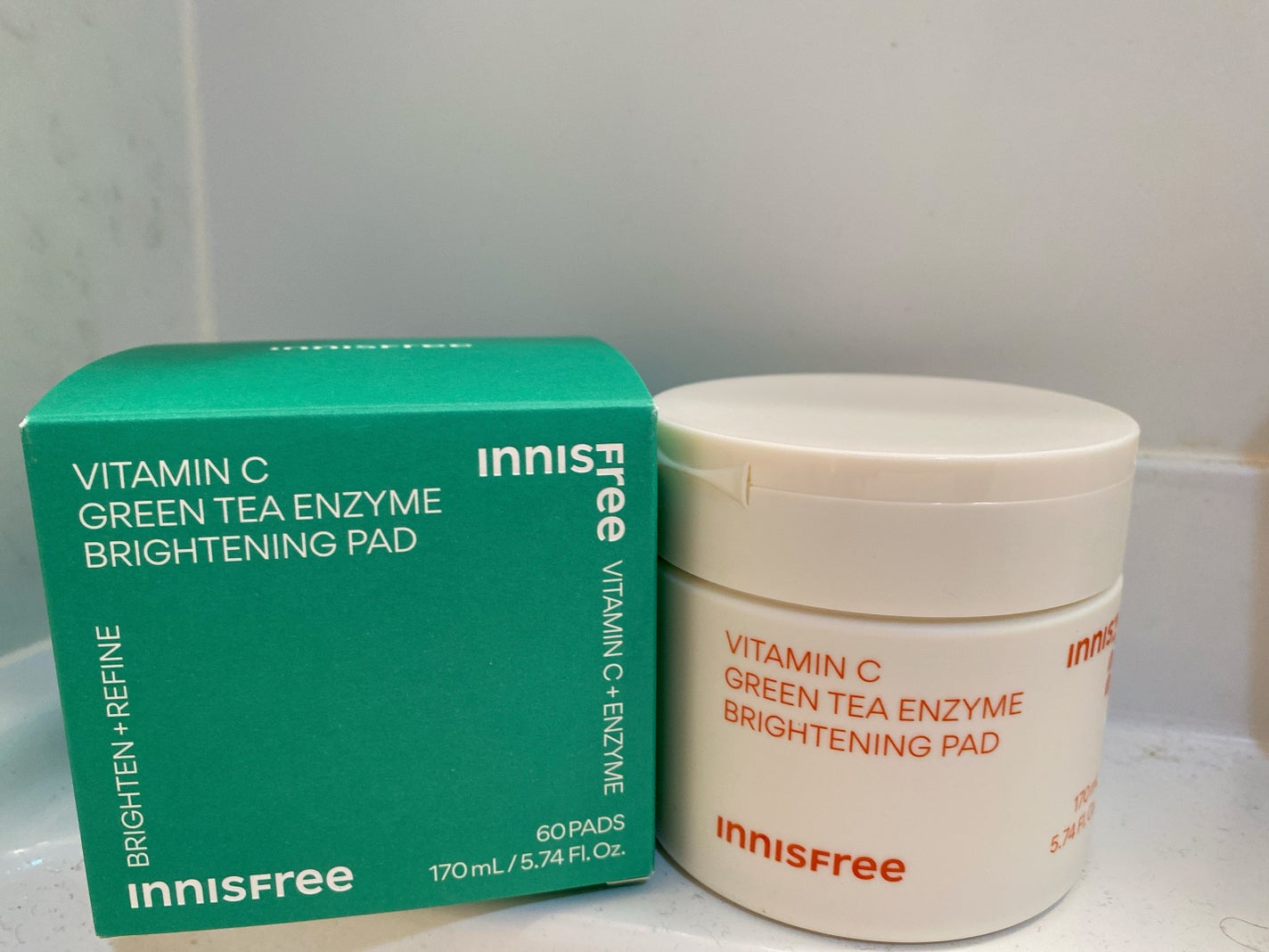 ビタC グリーンティーエンザイム ブライト パッド/innisfree/トナーパッドを使ったクチコミ(1枚目)