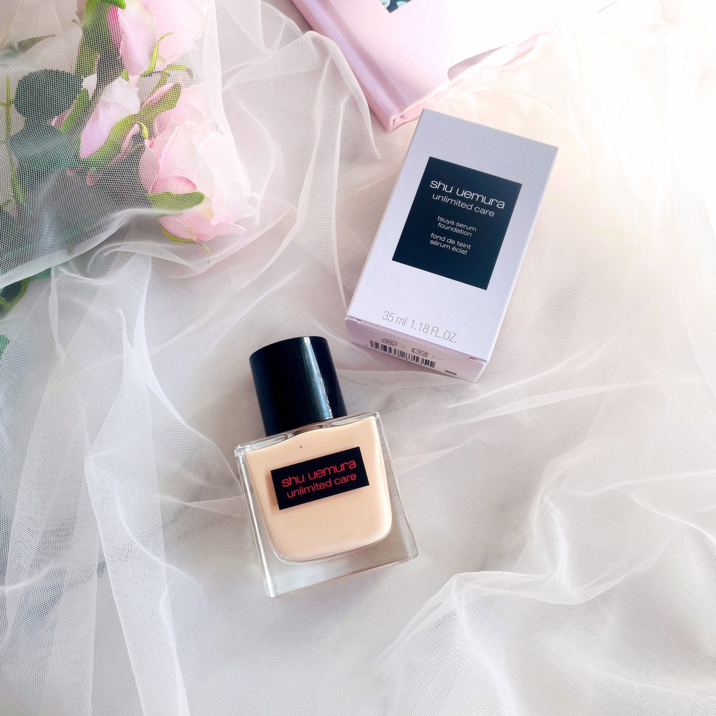 アンリミテッド ケア ツヤ セラム ファンデーション/shu uemura/リキッドファンデーションを使ったクチコミ(2枚目)