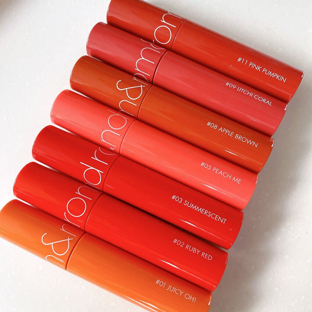 ジューシーラスティングティント/rom&nd/リップティントを使ったクチコミ(1枚目)