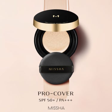 MISSHA M クッション ファンデーション(プロカバー)のクチコミ「シミ・シワ・赤みも瞬間プロ級カバー🖤
「ミシャ　M　クッションファンデーション（プロカバー）.....」（1枚目）