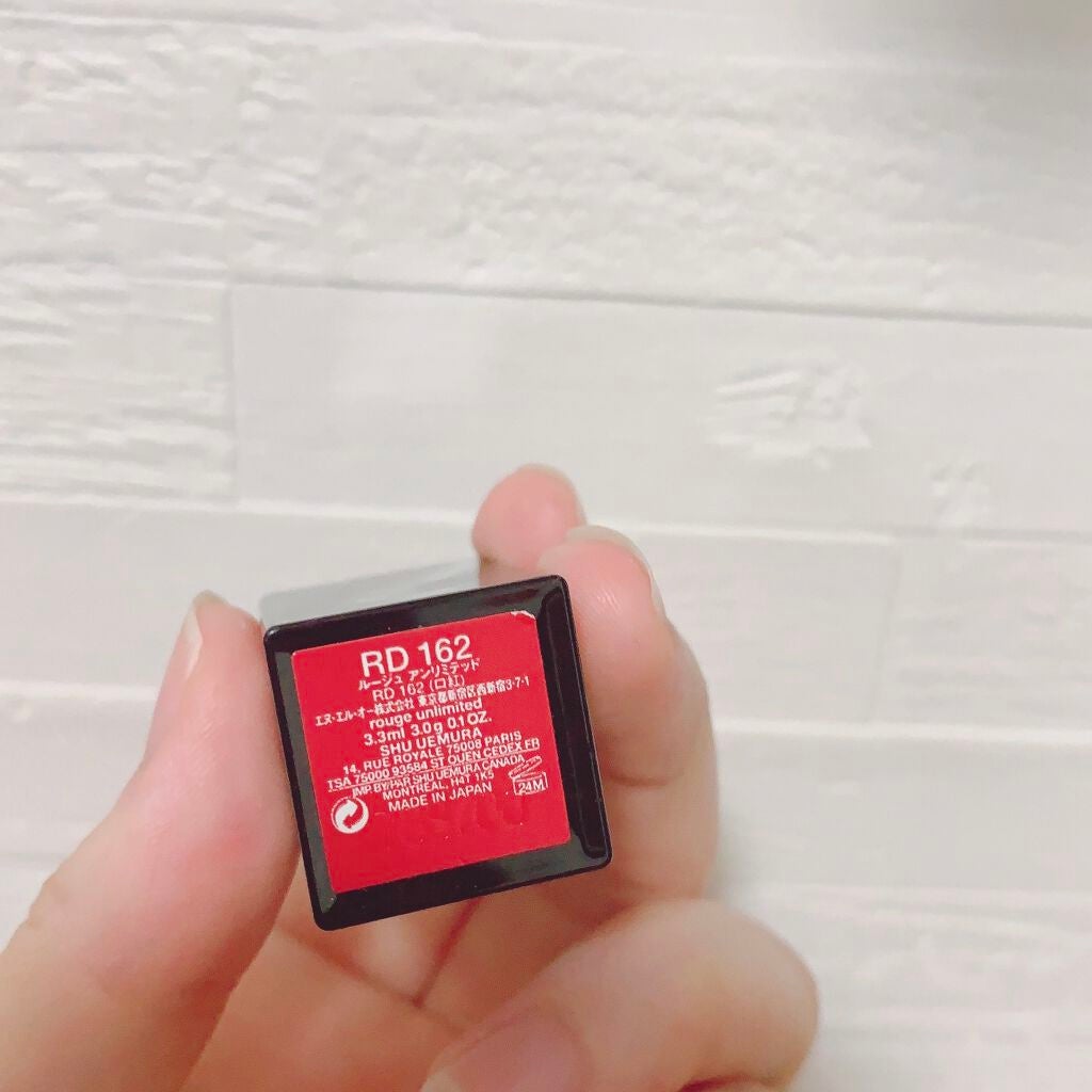 ルージュ アンリミテッド マット/shu uemura/口紅を使ったクチコミ(2枚目)