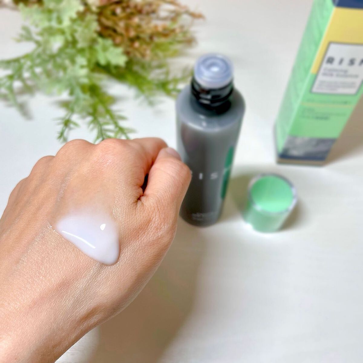 カーミング ミルクエッセンス グリーンシトラスの香り /RISM/美容液を使ったクチコミ（3枚目）