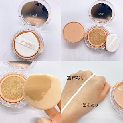 デューイーグロー フィッティング クッション/HASH/クッションファンデーションを使ったクチコミ(2枚目)