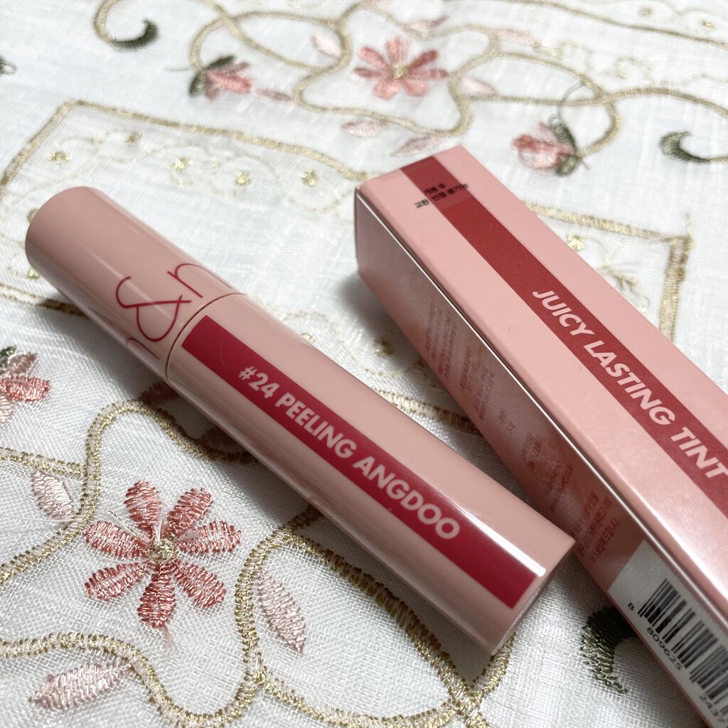 ジューシーラスティングティント/rom&nd/リップティントを使ったクチコミ（2枚目）