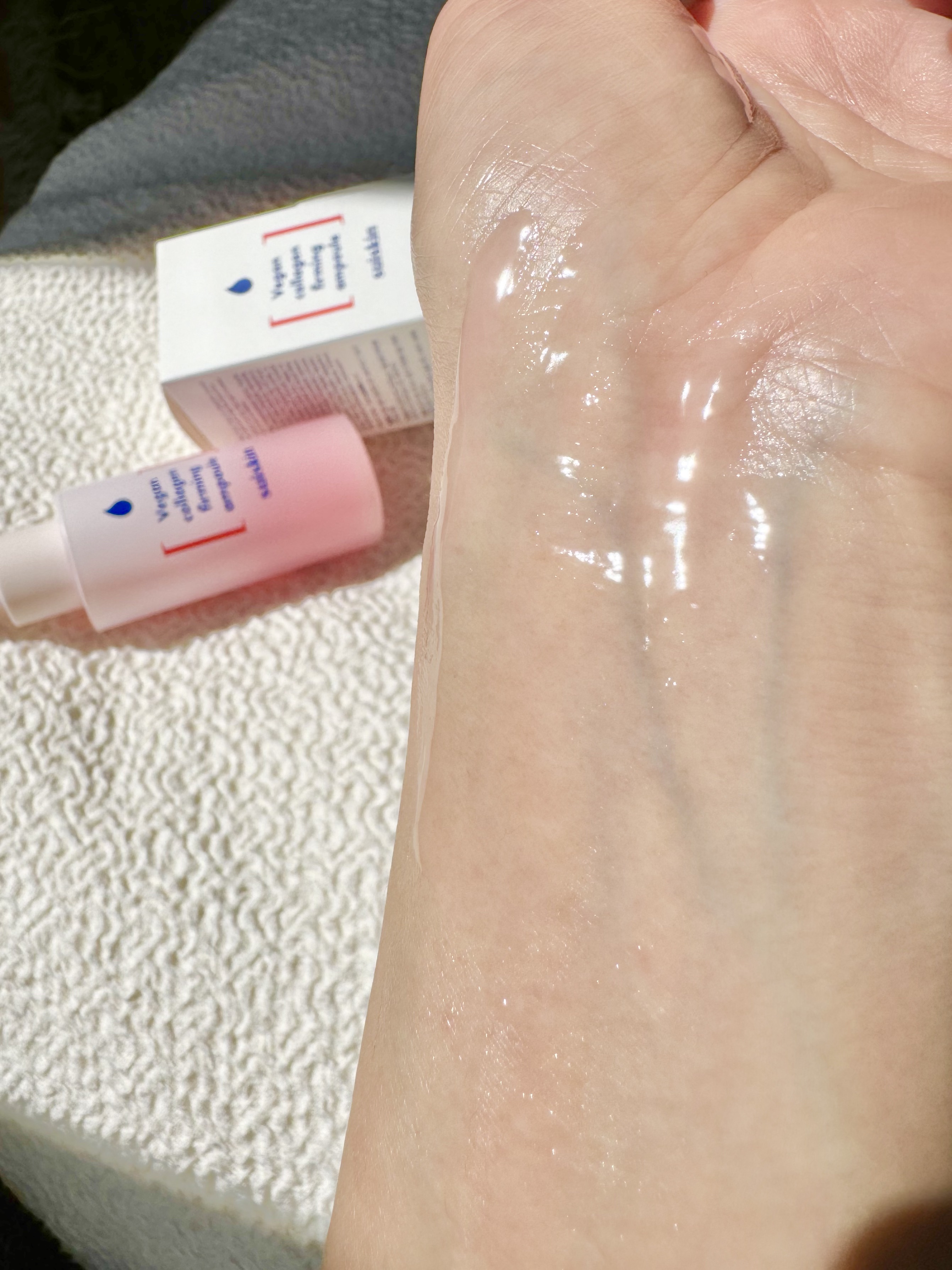 Vegan collagen firming ampoule/suiskin/美容液を使ったクチコミ（3枚目）