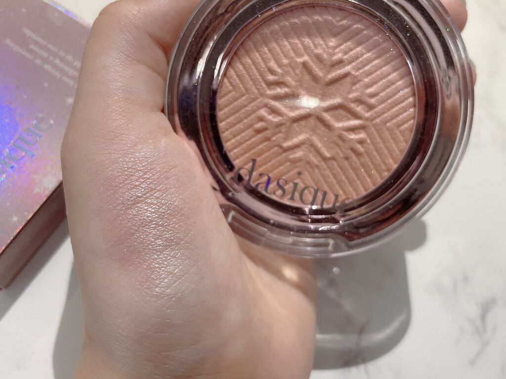 ホリデーハイライター #02 PINK AURORA/dasique/パウダーハイライトを使ったクチコミ（3枚目）