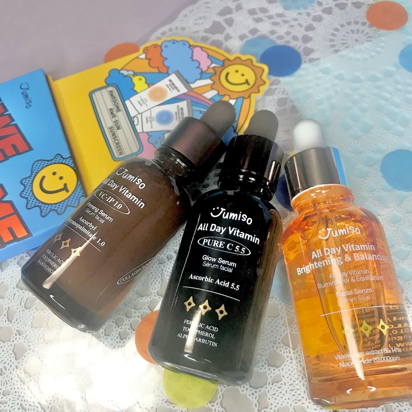 オールデイビタミンブライトニング＆バランシングフェイシャルセラム/JUMISO/美容液を使ったクチコミ（2枚目）