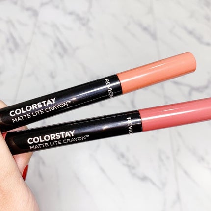 maimai on LIPS 「.❤️REVLON❤️✔︎カラーステイマットライトクレヨン💄✧..」(9枚目)