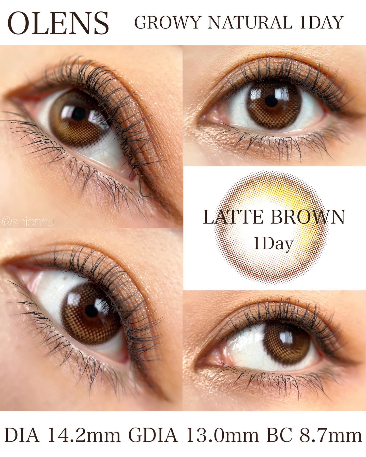 Glowy 1day/OLENS/ワンデー（１DAY）カラコンを使ったクチコミ（3枚目）