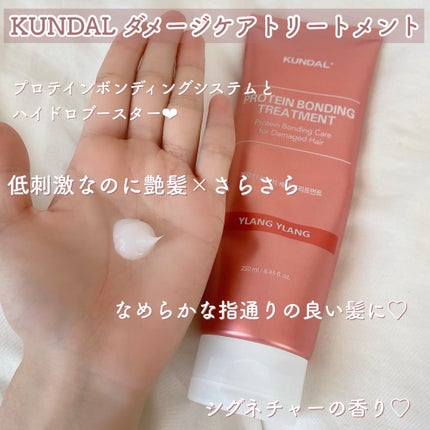 クンダル ダメージケア シャンプー/トリートメント/KUNDAL/市販シャンプーを使ったクチコミ(3枚目)