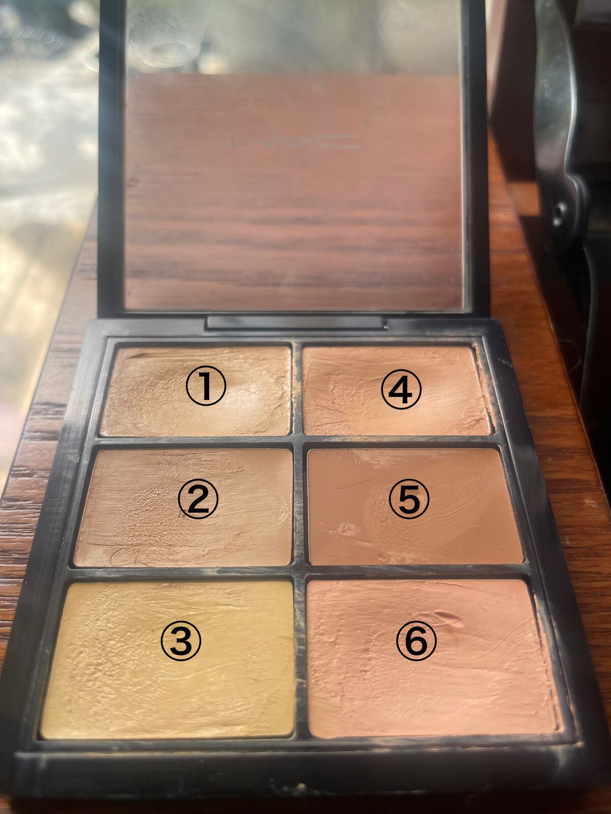 スタジオ フィックス コンシール アンド コレクト パレット/M・A・C/パレットコンシーラーを使ったクチコミ（2枚目）