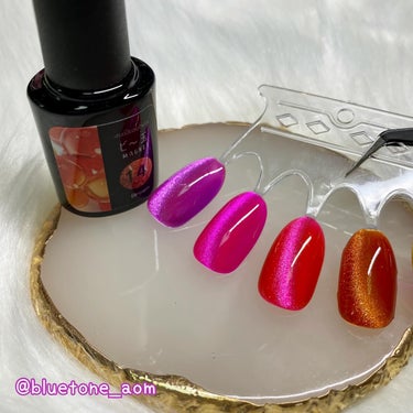 ネイル工房 ビー玉マグネットジェルのクチコミ「ネイル工房(@nailkoubou )
ビ〜玉マグネット 11~14🫧 ͛.*

ラスト4食！.....」（1枚目）