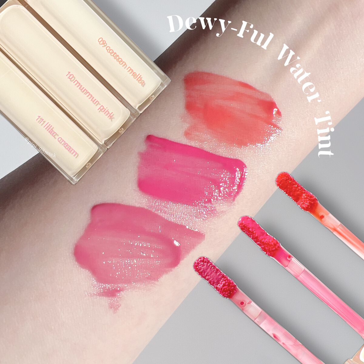 ジューシーラスティングティント/rom&nd/リップティントを使ったクチコミ（2枚目）