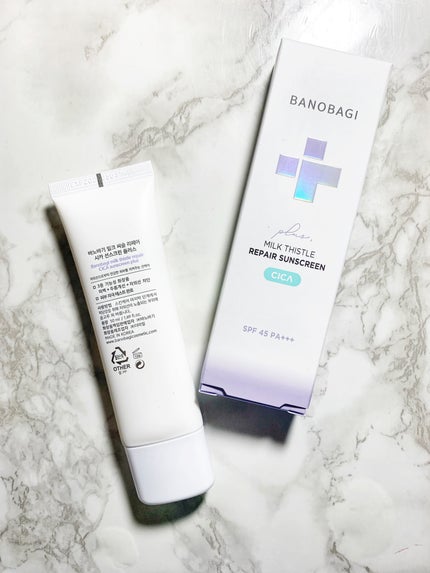 ミルクシスルリペアシカサンスクリーンプラス/BANOBAGI/日焼け止めミルクを使ったクチコミ(3枚目)
