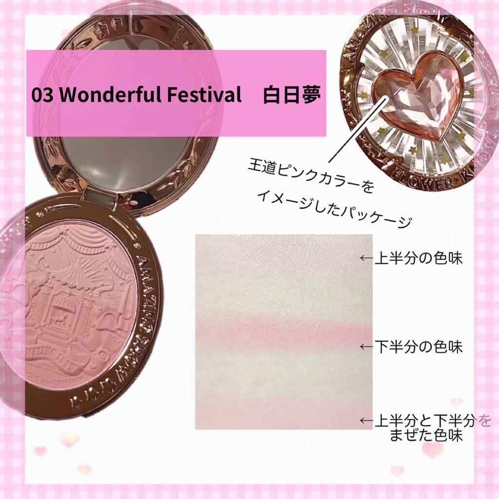 サーカスシリーズ グラデーションブラッシュ /FlowerKnows/パウダーチークを使ったクチコミ(5枚目)
