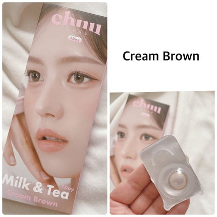 chuuLENS Milk&Tea 1day/chuu LENS/ワンデー(1DAY)カラコンを使ったクチコミ(2枚目)