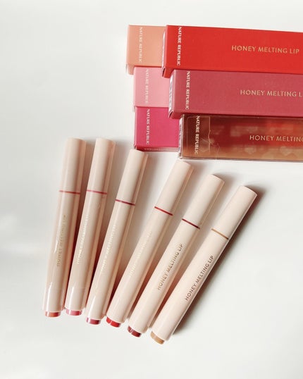 ハニーメルティングリップ/ネイチャーリパブリック/口紅を使ったクチコミ(3枚目)