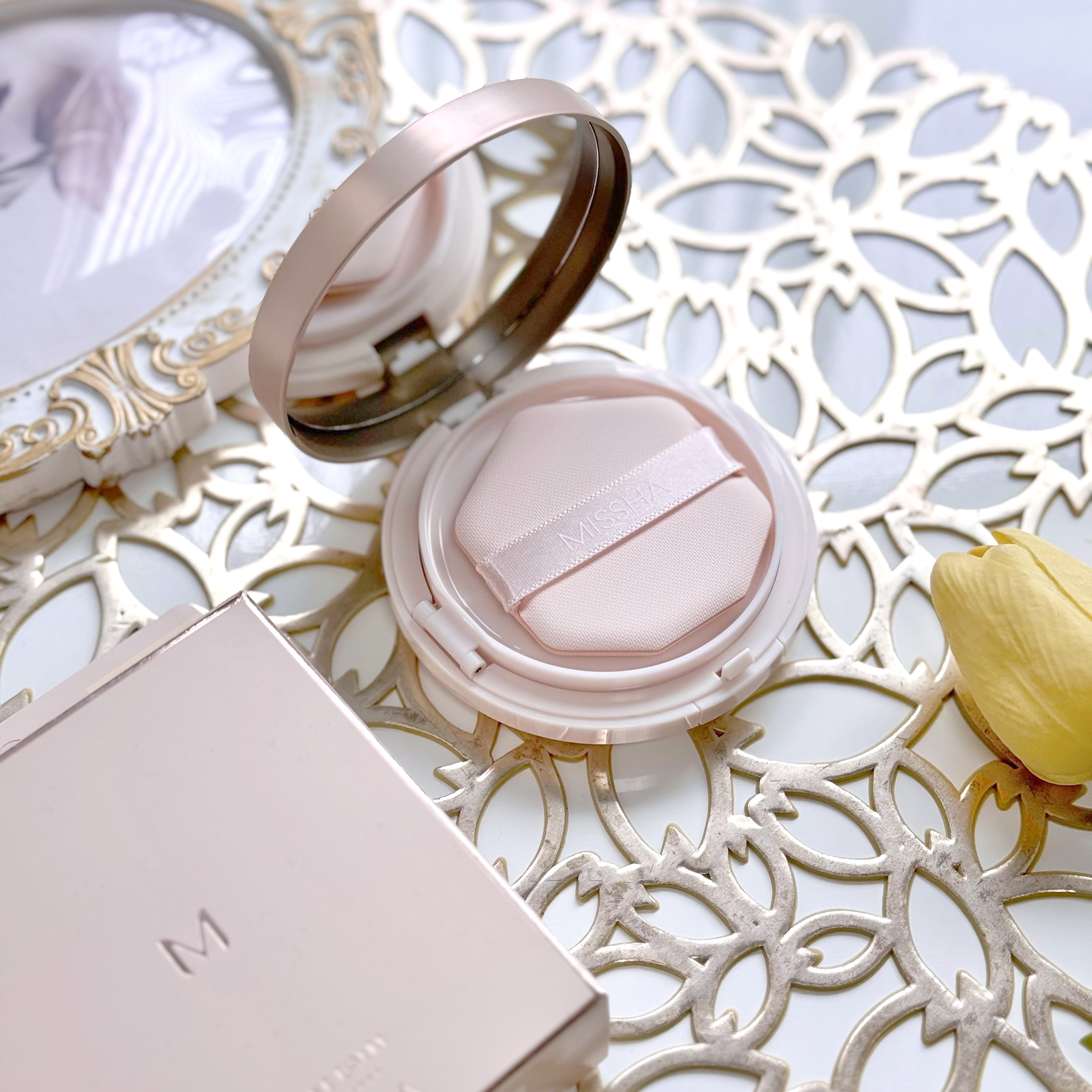 ミシャ M スキンフェイクバーム NO.21 ライトベージュ/MISSHA/クリーム・エマルジョンファンデーションを使ったクチコミ（2枚目）