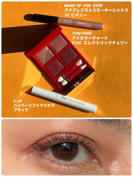 アクアレジスト スモーキーシャドウ 10. ピオニー/MAKE UP FOR EVER/スティックアイシャドウを使ったクチコミ(1枚目)