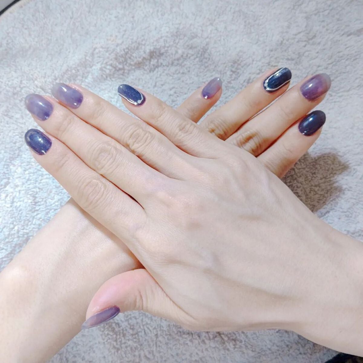 ネイルシール/Qoo10/ネイルシールを使ったクチコミ(5枚目)