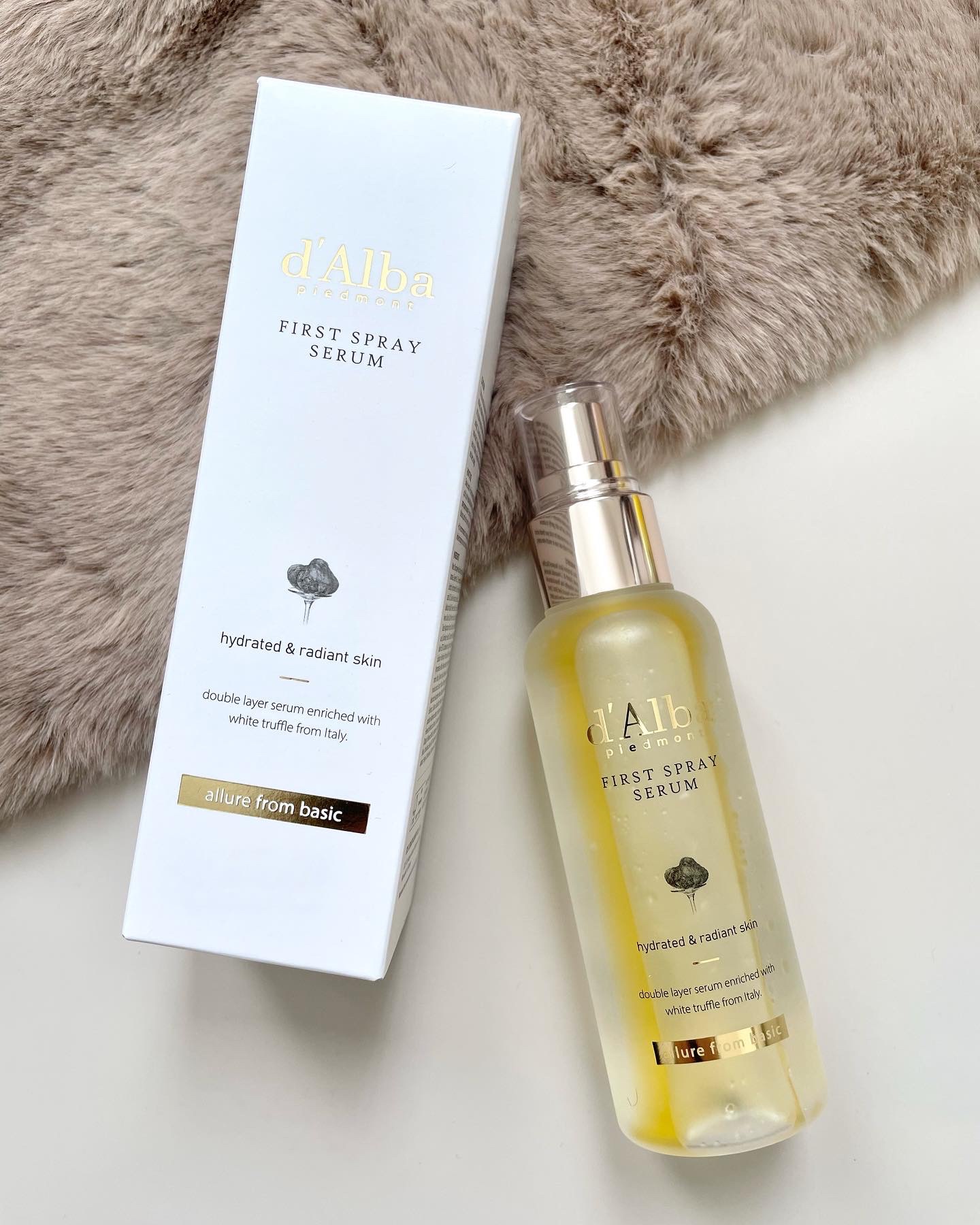 ダルバ ホワイトトリュフファーストスプレーセラム/ダルバ/ミスト状化粧水を使ったクチコミ（2枚目）