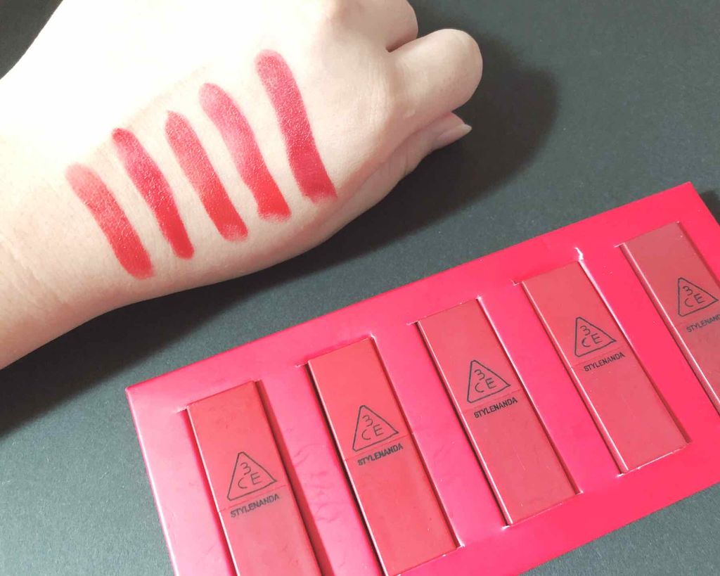 3CE LIP COLOR MINI KIT/3CE/口紅を使ったクチコミ(4枚目)