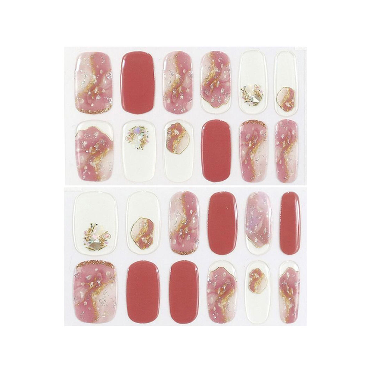 セミキュアジェルネイルシール ハンド用 01 マリーボンボン