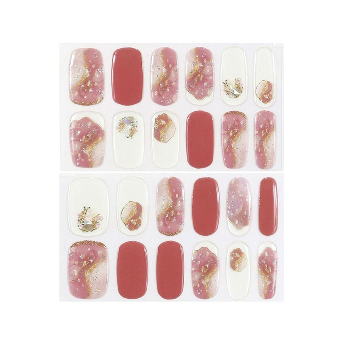 セミキュアジェルネイルシール ハンド用 01 マリーボンボン