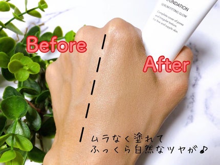 リキッドファンデーション セラム フィッティング グロウ 20/ブリリアージュ/リキッドファンデーションを使ったクチコミ(3枚目)