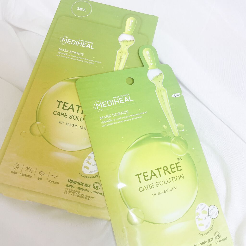 ティーツリーケアソリューション アンプルマスクJEX/MEDIHEAL/シートマスク・パックを使ったクチコミ（3枚目）