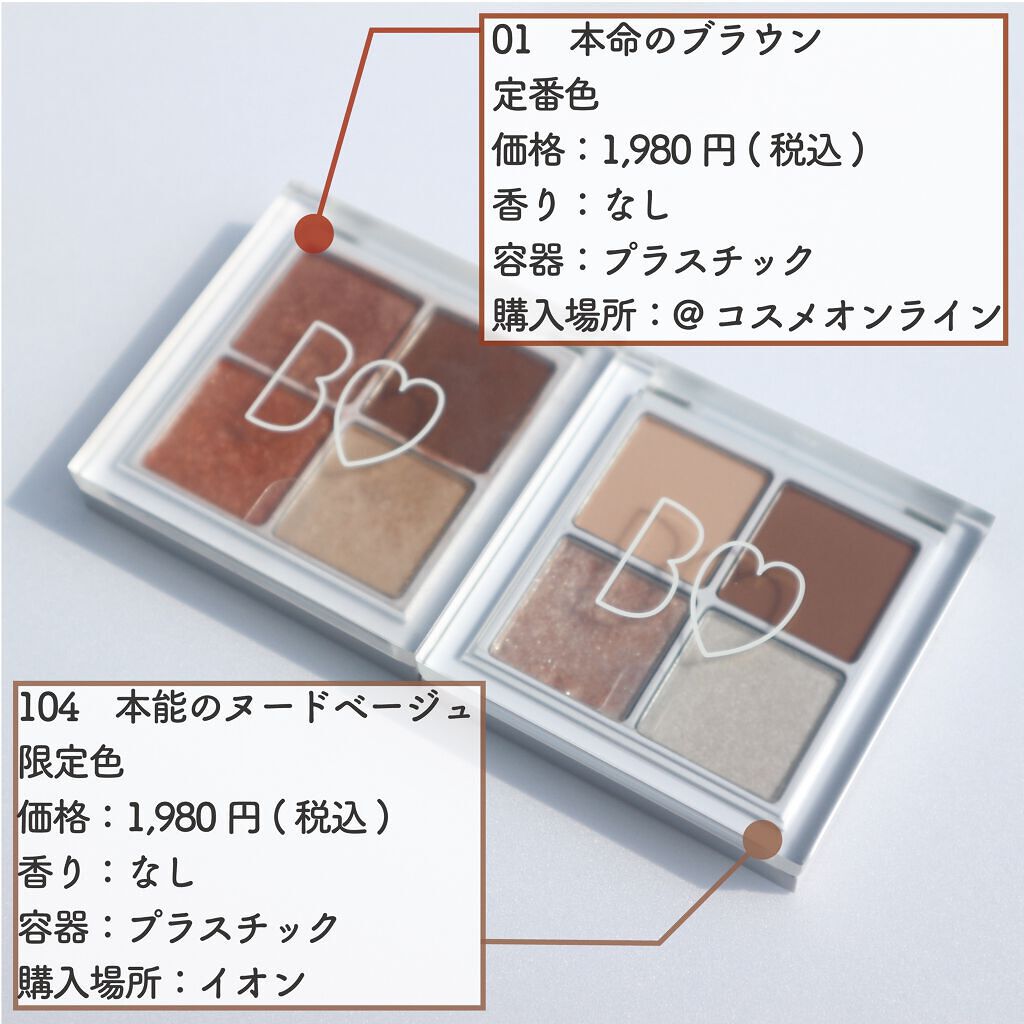 THE アイパレR/b idol/アイシャドウパレットを使ったクチコミ(2枚目)