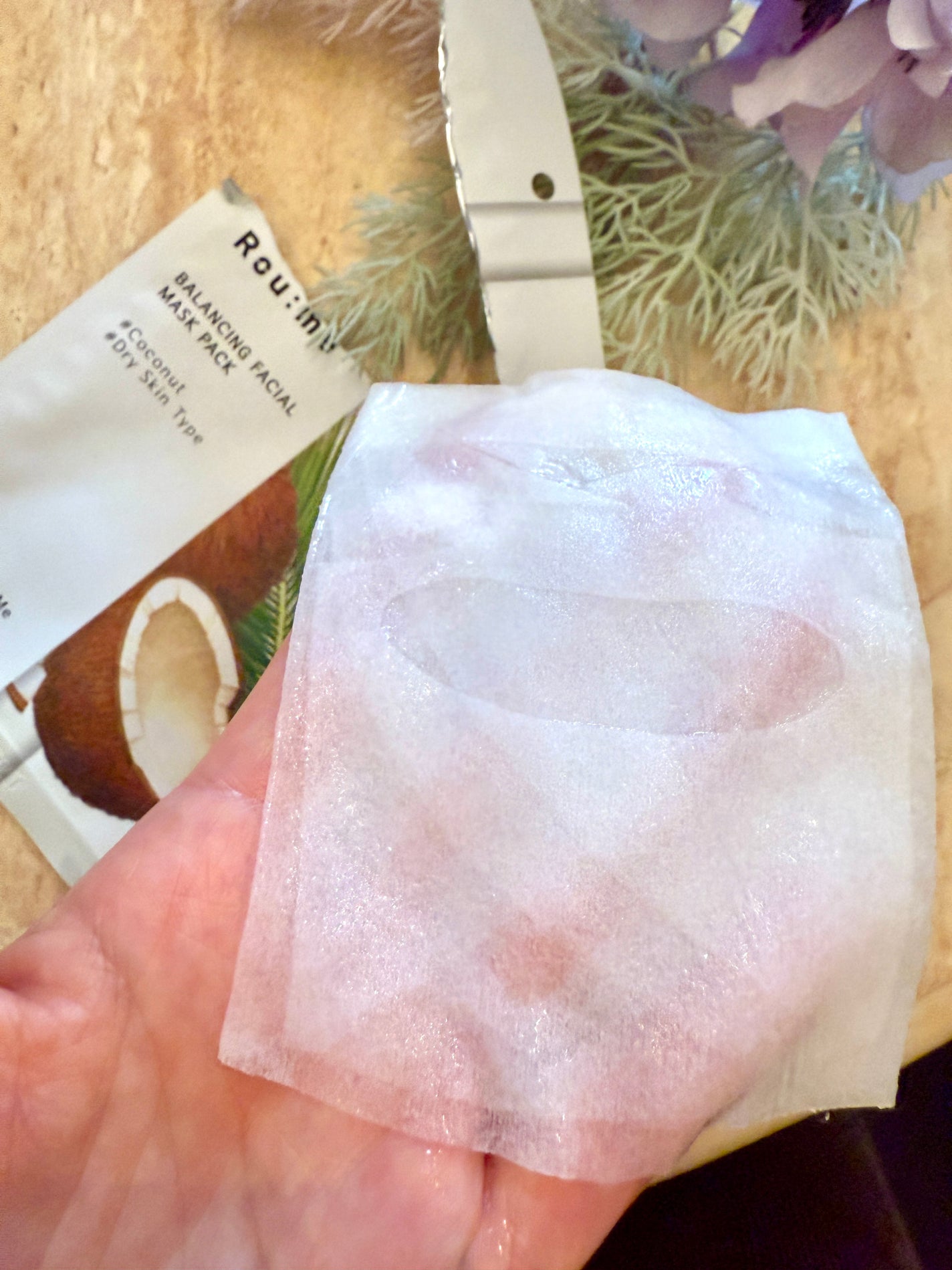 バランシングフェイシャルマスクパック(ココナッツ)/Roume/シートマスク・パックを使ったクチコミ(1枚目)