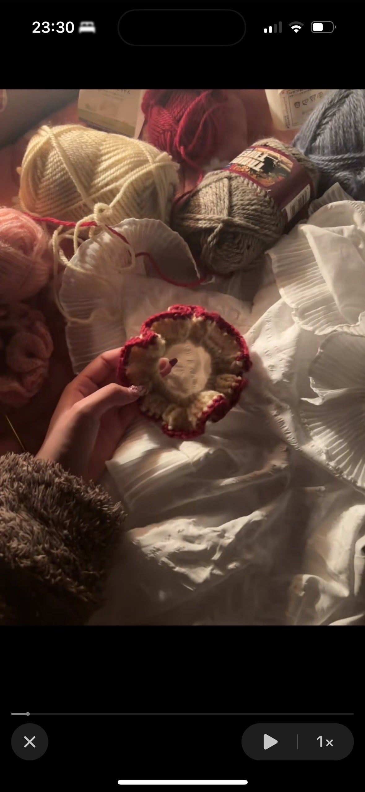 とみとみ on LIPS 「#白みピンク#編み物#女子力アップ豆知識✨✨💡編み物の細かい手..」(1枚目)