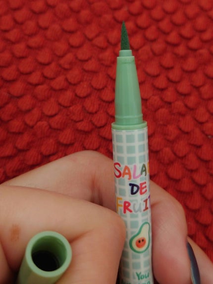 サラダdeフルーツカラーリキッドアイライナーWP/FLORTTE/リキッドアイライナーを使ったクチコミ(3枚目)