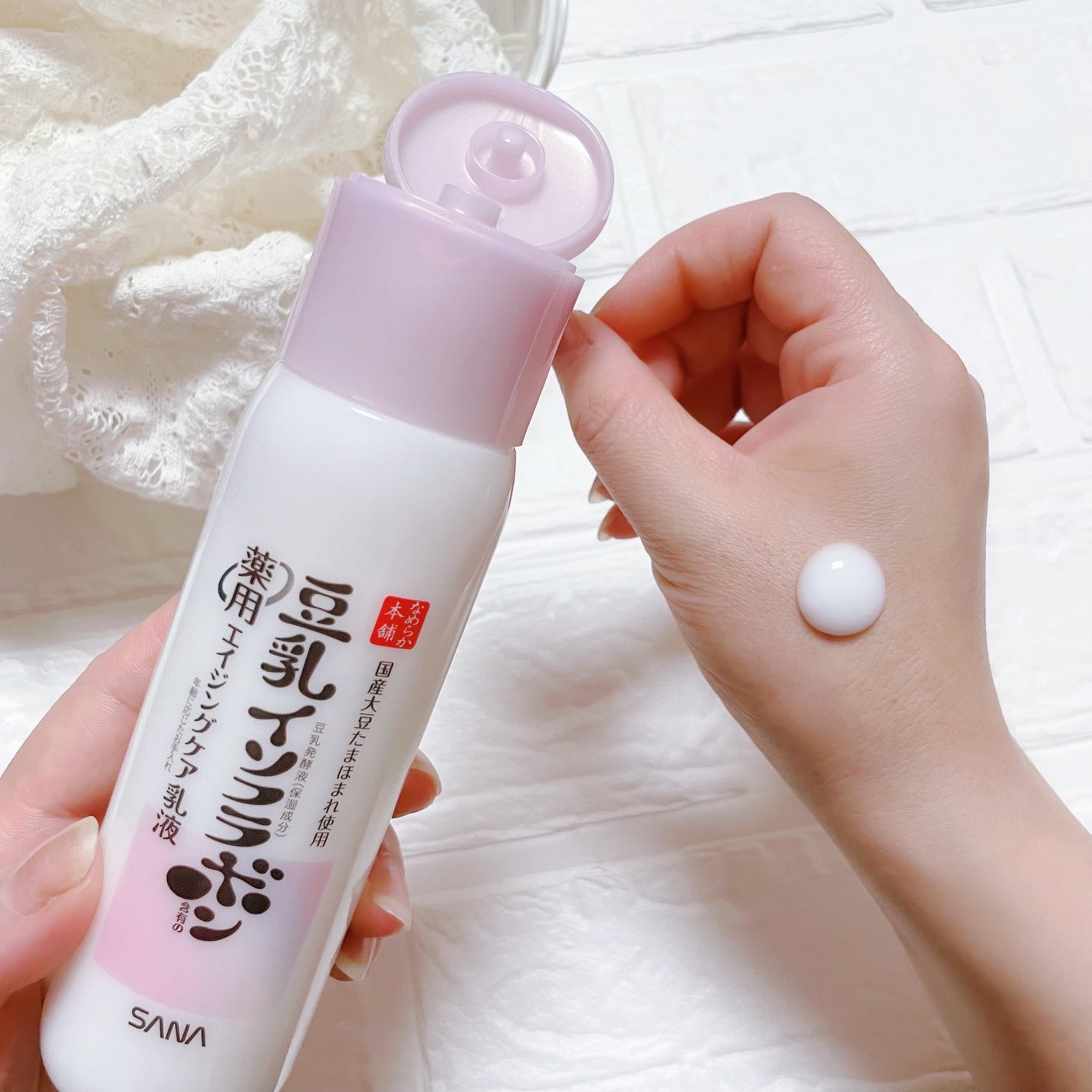 薬用リンクル乳液 ホワイト/なめらか本舗/乳液を使ったクチコミ(4枚目)