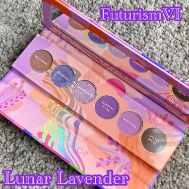 Kaleidos Makeup 万華鏡未来主義RAINBOWアイシャドウパレットのクチコミ「#KaleidosMakeup
#Futurism Ⅵ:Lunar Lavender

kal.....」（1枚目）