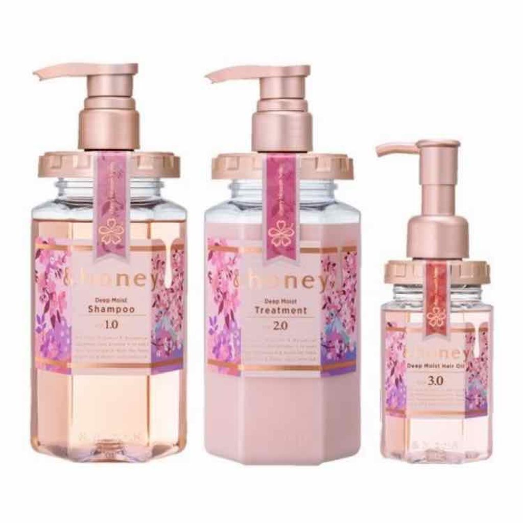 ディープモイスト シャンプー1.0／ヘアトリートメント2.0/&honey/市販シャンプーを使ったクチコミ（2枚目）