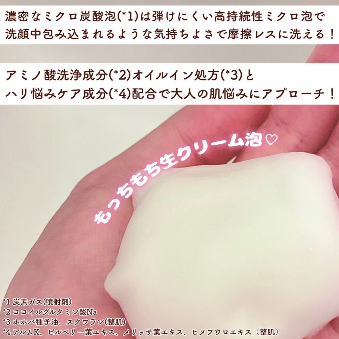 ホリーディア クリーミーリセットクレンジング/HOLIDEA/泡洗顔を使ったクチコミ(3枚目)