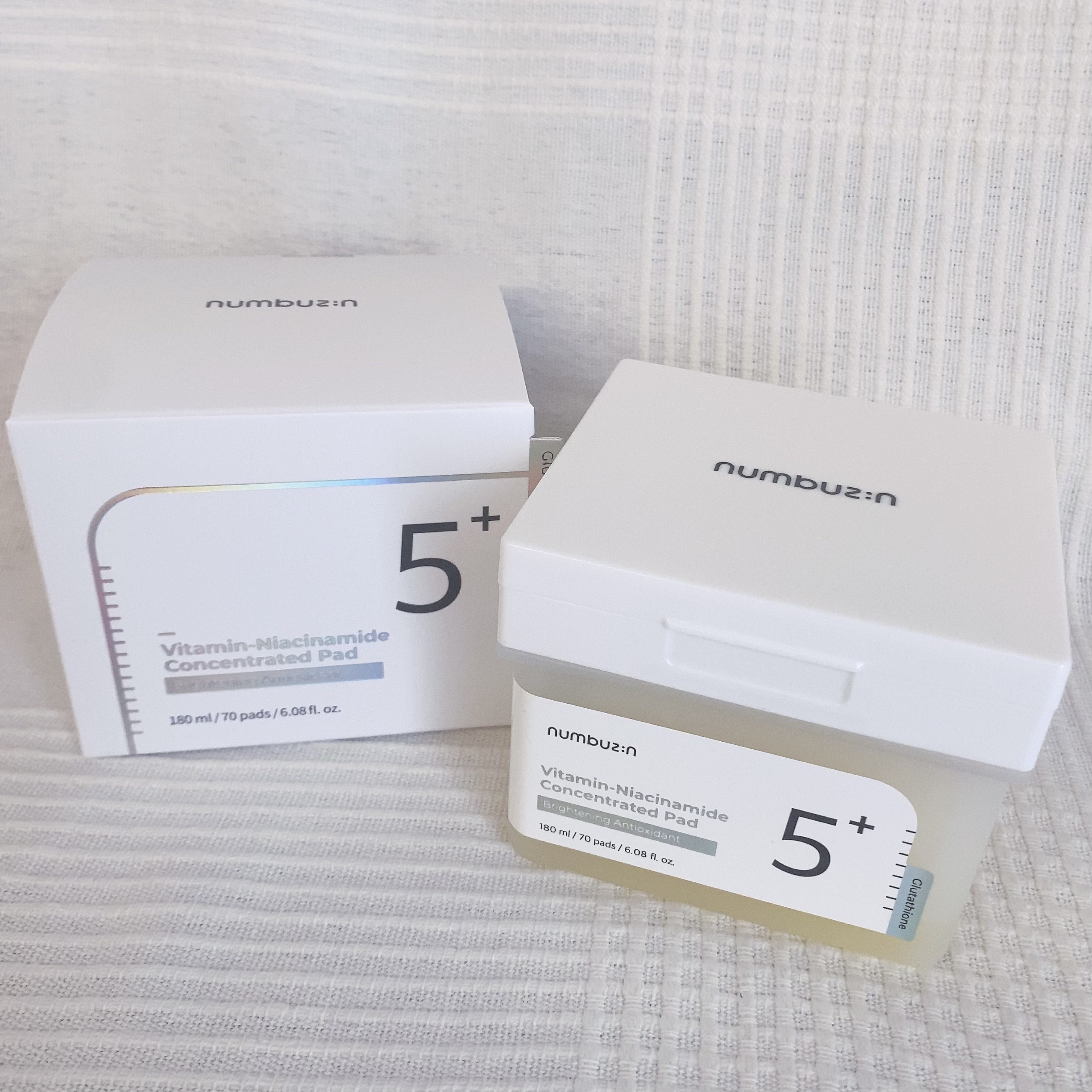 5番 白玉グルタチオンＣフィルムパッド/numbuzin/トナーパッドを使ったクチコミ（1枚目）