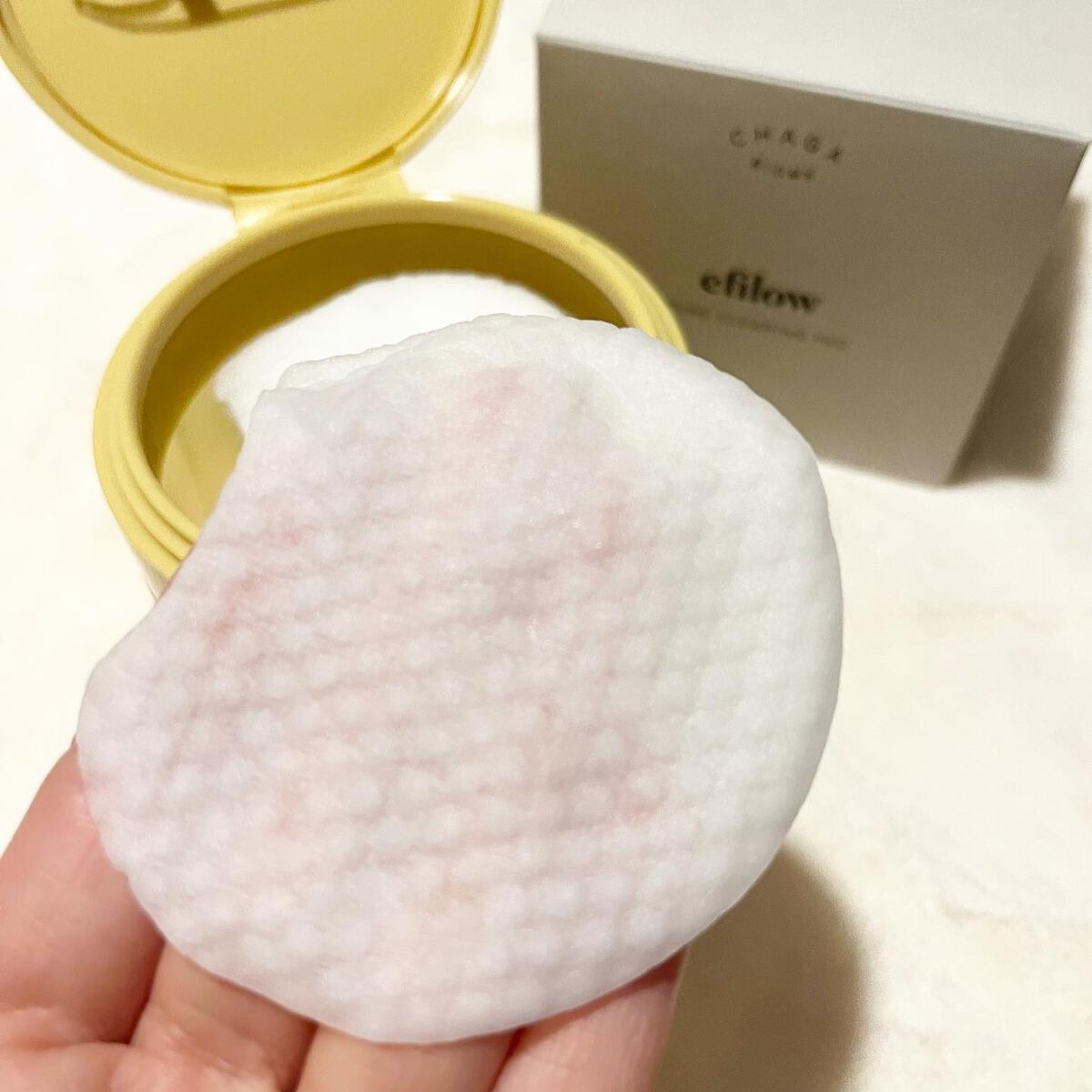 キメケア カバノアナタケバイオーム毛穴パッド/efilow/トナーパッドを使ったクチコミ(4枚目)