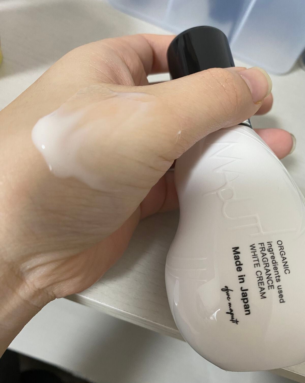 オーガニックフレグランスホワイトクリーム/MAPUTI/デリケートゾーンケアを使ったクチコミ(1枚目)