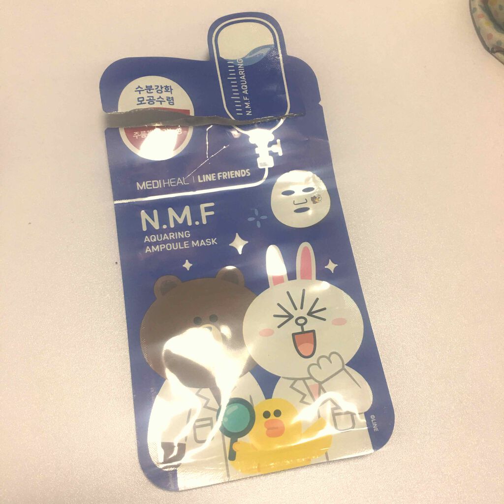 ラインフレンズN.M.FアクアアンプルマスクJEX/MEDIHEAL/シートマスク・パックを使ったクチコミ(1枚目)