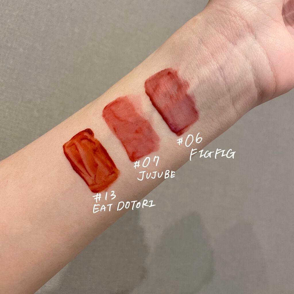 ジューシーラスティングティント/rom&nd/リップティントを使ったクチコミ(3枚目)