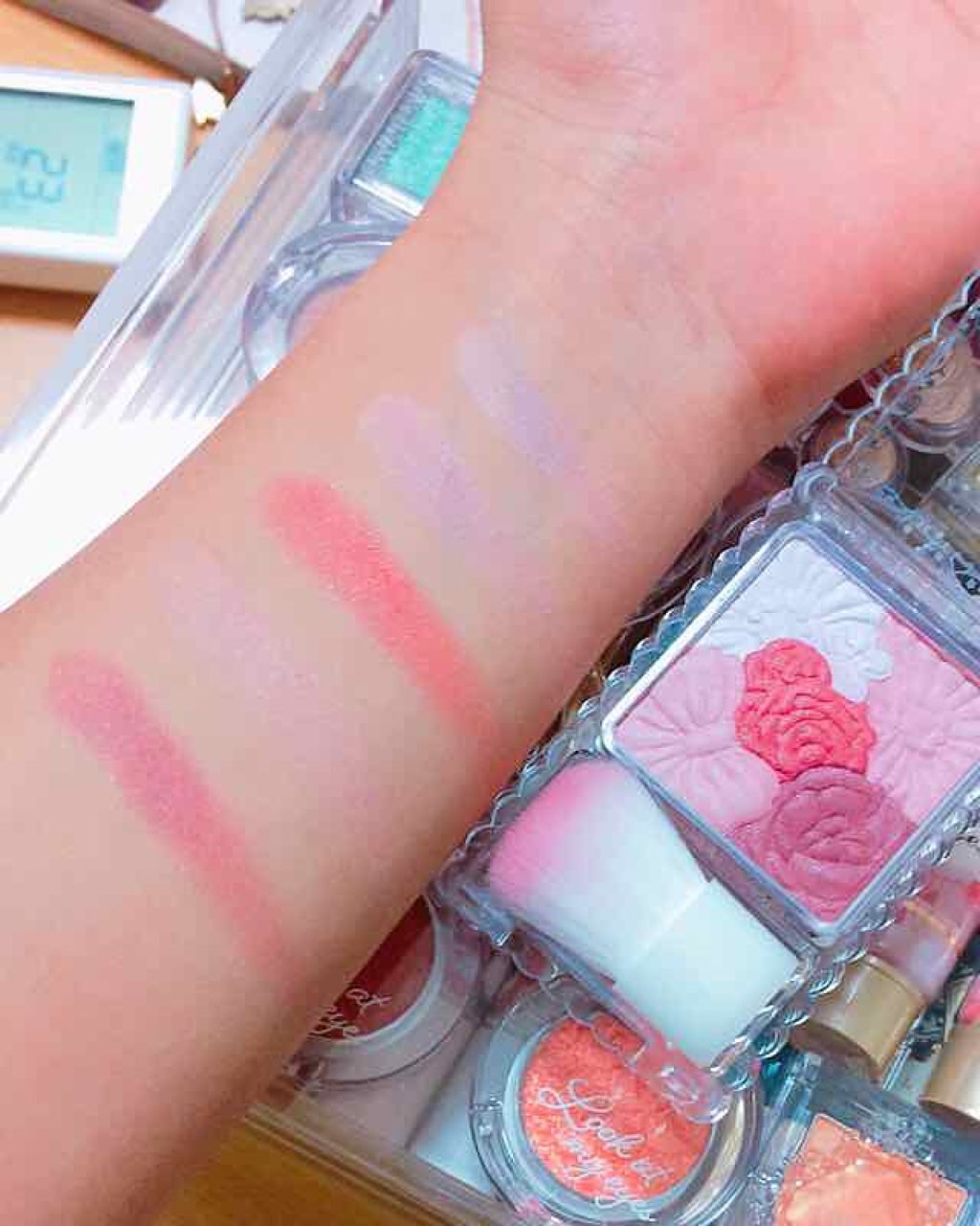 グロウフルールチークス/キャンメイク/パウダーチークを使ったクチコミ(2枚目)