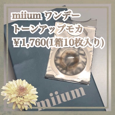 miium 1day/miium/ワンデー（１DAY）カラコンを使ったクチコミ（1枚目）