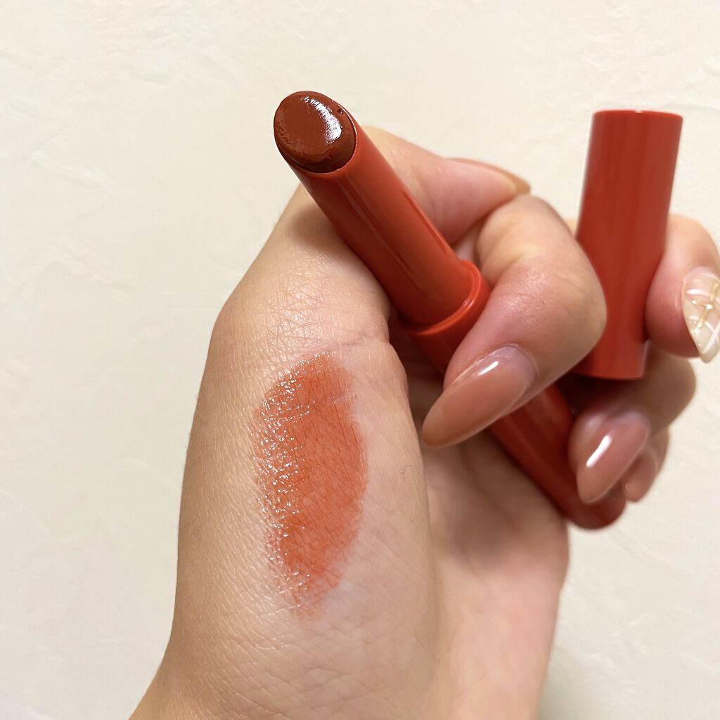 エテュセ リップエディション（プランパールージュ）ウォームスタイル 01 ブラウニーオレンジ/ettusais/口紅を使ったクチコミ（2枚目）