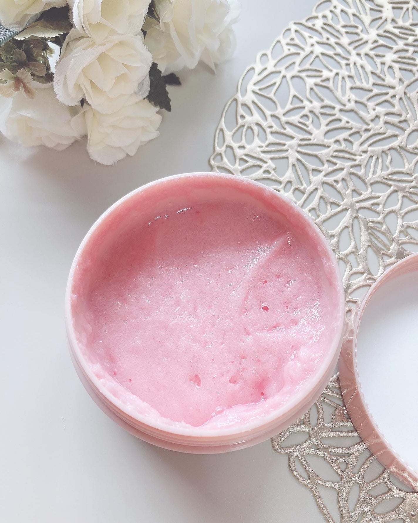 Q+Me スウィート ボム タラソ スクラブ/AGARISM/バスト・ヒップケアを使ったクチコミ(2枚目)