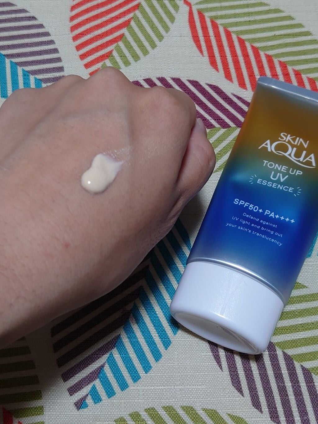 スキンアクア トーンアップUVエッセンス/スキンアクア/日焼け止めクリームを使ったクチコミ(3枚目)