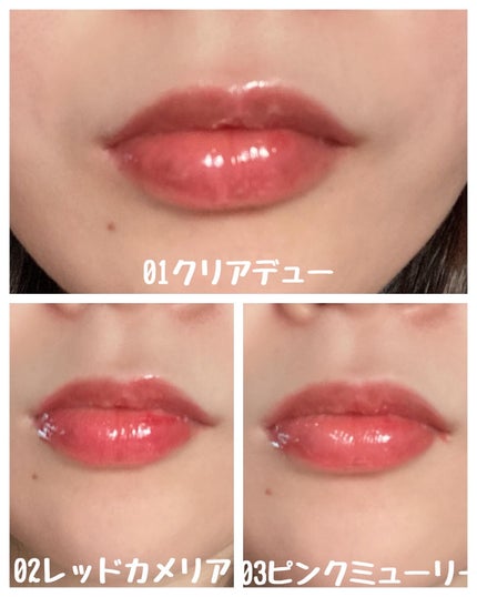 ナチュラルブルームリップオイルセラム 3色セット/PINATE/リップグロスを使ったクチコミ(5枚目)